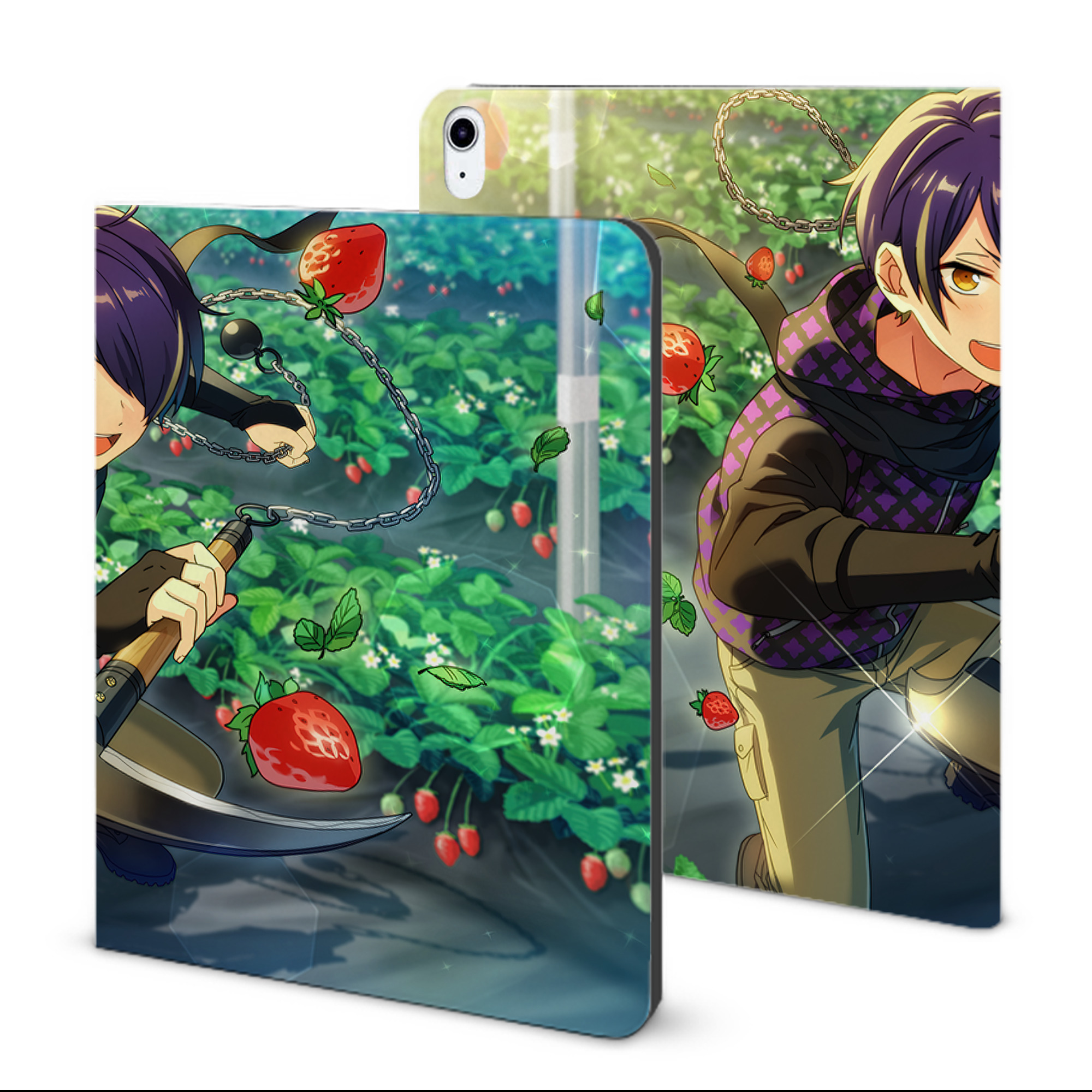 （画像用） あんさんぶるスターズ! Ensemble Stars IPad ケース ブック型 PUレザー TPU 耐衝撃 軽量 薄型 ペン収納なし 全面保護 IPad 各モデル対応